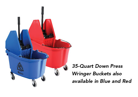 35 QT Dual Mop Bucket w/wringer